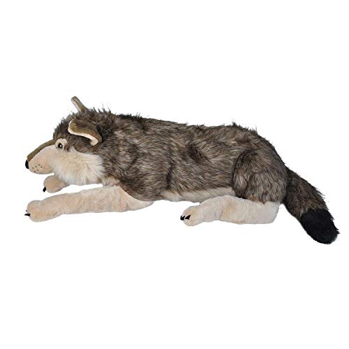 Wild Republic 82332 - Floppies, Wolf, 76 cm - Kuscheltier aus Plüsch, 30', ['Gray', 'Brown', 'White']