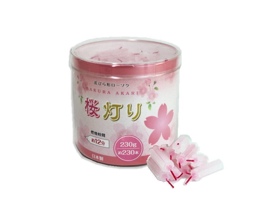 Amazon｜東亜ローソク 花びら形 ミニロウソク 12分 筒型容器