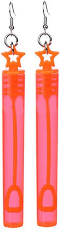 Bubble Blower Earring Handmade Test Tube Pendants Earwears Star Ears Ornaments Ear Hangers for Women