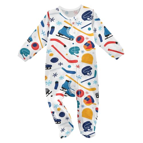 Image of Dussdil Baby One-Piece Footies Newborn Rompers Pajamas Cotton Footed Pjs for Sleep Play Boys Girls