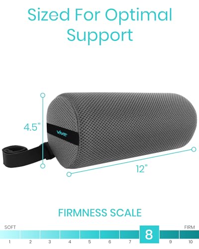 Vive CSH1023GRY Lumbar Roll - Cervical Cushion Support Pillow thumb #5