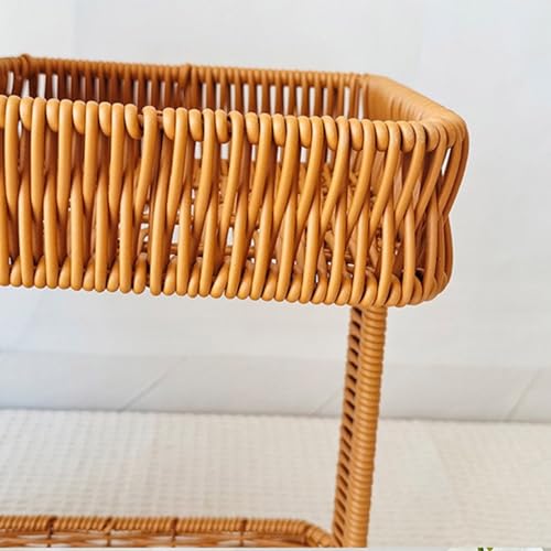 Panier de rangement multicouche en rotin synthétique pour légumes - 5