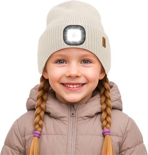 Bonnet LED enfants ATNKE pour courir la nuit au chaud en sécurité