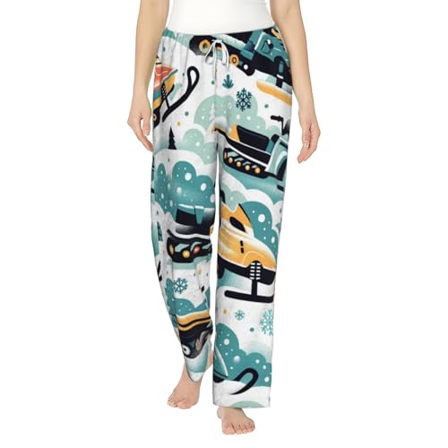 Pantalon de pyjama en polaire femme flanelle hiver chaud