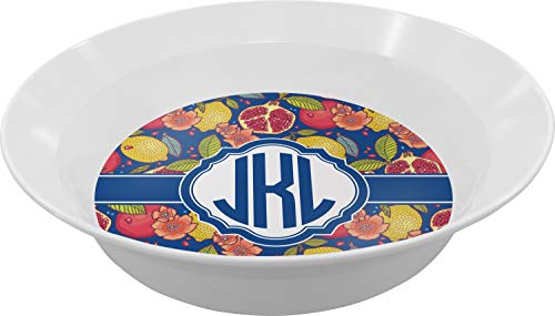 Personalized Pomegranates & Lemons Melamine Bowl - 12 oz
