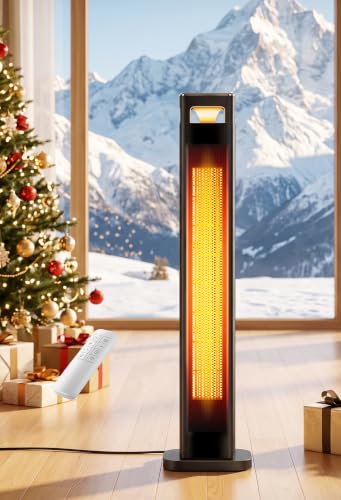 Mountman 37 Space Heaters for Indoor Use 1500W Room Heater for Large with Thermostat 120 - image 1