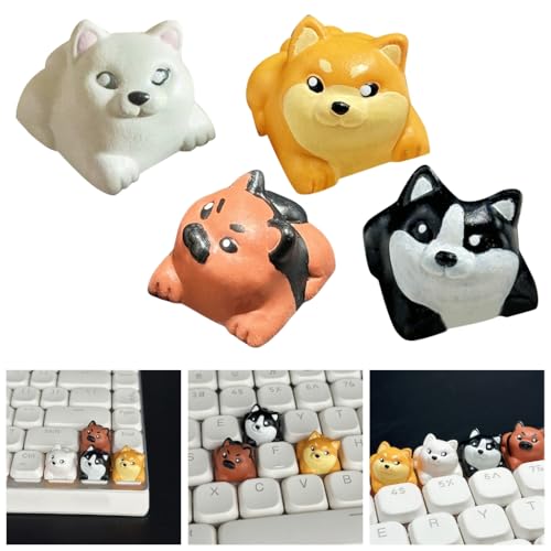 Tecla de resina artesanal de perro 3D, el accesorio ideal para tu teclado mecánico gamer 2