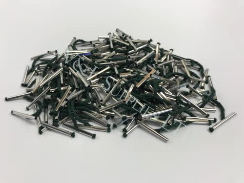 25mm Treasury Tags Metal Ends Paper Fasteners Green String Tag Paper Binders Binder Document Ties (Pack of 200)