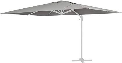 Habitat et Jardin Toile Parasol déporté Sun 4" - 3 x 4 m - Gris Clair