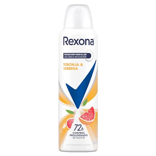 Talcos Y Desodorantes, Drugstore Rexona Toronja & Verbena Desodorante Antitranspirante para Mujer en Aerosol con Tecnología Antioxidante 150 ml