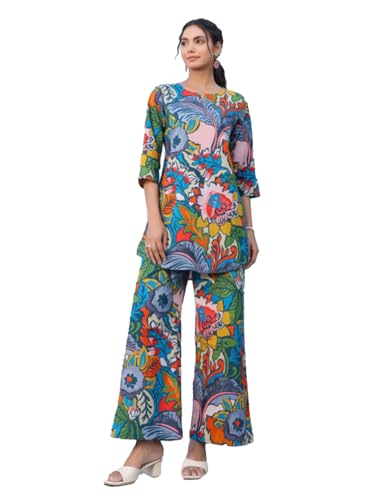 Image of Trendy Queen Co Ord Set | Casual Wear Pant Top Set | Fancy Co-Ord Set | Full Pair Set | Coord Sets for Women | Top Pant Set (SD817)