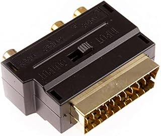 CDL Micro SCART to SVHS/S Video + 3 x RCA Phono TV Converter, Adapter