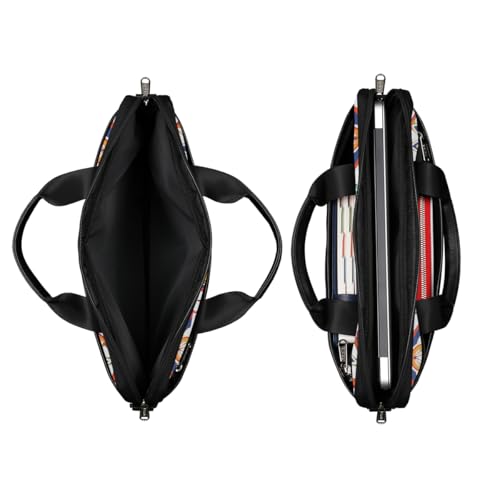 Bolso para laptop con diseño geométrico colorido 15 pulgadas miniatura 5