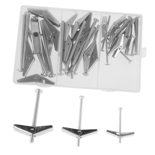 LIFKOME Tornillos De Anclaje Para Paneles De Kit De Pernos De Palanca y Tuercas Para Fijación Paredes Secas