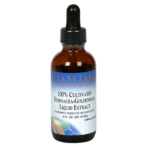 Planetary Herbals 100% Cultivated Echinacea-Goldenseal Liquid Extract, 2-oz(Pack of 3)