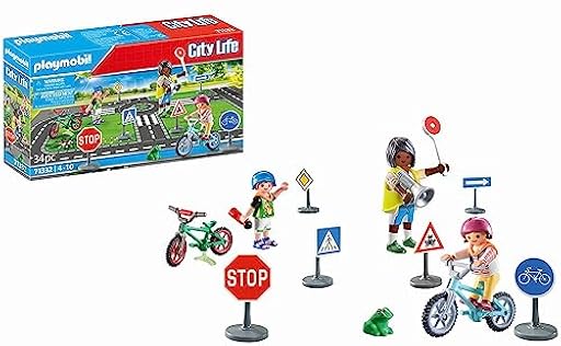 PLAYMOBIL City Life 71332 Educación Vial, Curso de Bicicletas, Bicicletas señales de tráfico y más, Juguetes para niños a Partir de 4 años | Ya disponible en tu tienda friki favorita! En mundofriki.es! PLAYMOBIL City Life 71332 Educación Vial, Curso de Bicicletas, Bicicletas señales de tráfico y más, Juguetes para niños a Partir de 4 años | Ya disponible en tu tienda friki favorita! En mundofriki.es!