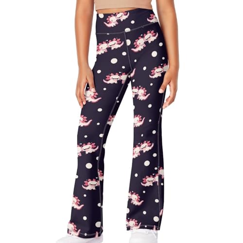 Salamander Girls Crossover Flare Leggings Kids High Waist Cross Bell Bottoms Bootcut Lounge Active Yoga Pants 5-14 Years4