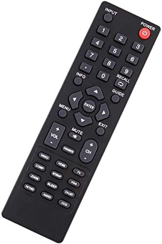 ezControl Universal Dynex TV Remote for All Dynex LCD LED Plasma TVs Compatible with Dynex DX-RC01A-12 DX-RC01A-13 DX-RC02A-12 DX-RC03A-13 ZRC400 RC-201-0B RC-701-0A RC-801-0A