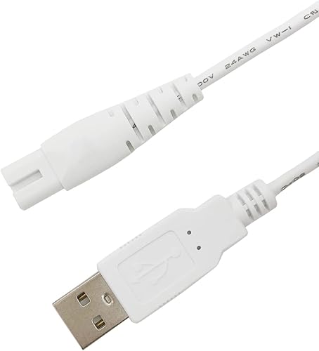 Miniatura 3 de Cable de carga de repuesto para pies eléctricos Pritech Removedor de callos y pedicura de pies, cable de alimentación USB de 4 pies (paquete de 2)