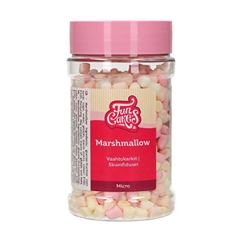 FunCakes Micro Guimauves: Sprinkles gâteau, bon goût, parfait pour la décoration de gâteaux, Sprinkles Cupcake 50 grammes.