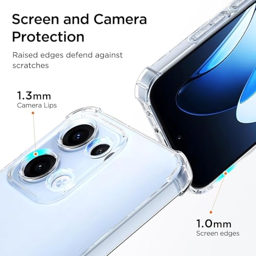 Image of ShieldTech Back Cover Case + Screen Protector for Oppo F31 5G | 360 Degree Protection | Transparent Mobile Phone Back Case Cover for Oppo F 31 / F31 5G | TPU Transparent Back Cover Case