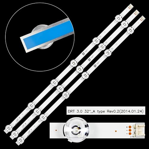 Tiras de retroiluminación LED para TV de 32 pulgadas repuesto 6916L-1974A 1975A 3 piezas 2