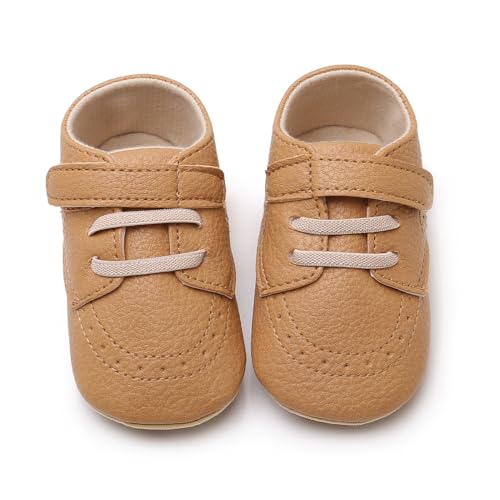 Image of RVROVIC Baby Boys Girls Anti-Slip Sneakers Soft Ankle Boots Toddler First Walkers Newborn Crib Shoes
