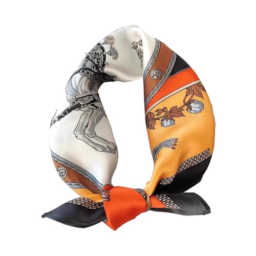 [���J��] 100% �V���N 53cm �����` ���f�B�[�X �X�J�[�t �{���V���N �ʋ� �I�t�B�X �n���J�` �X�J�[�t�V���N �o�����^�C���M�t�g �A�N�Z���g ��̓� �M�t�g �v���[���g�Ή� ���O���΍�̃w�A�J�o�[ (11# �G�����X�I�����W �n)