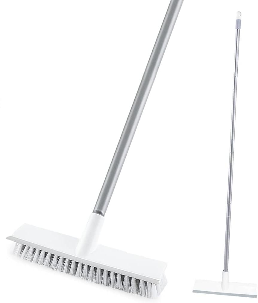 Antson Bathroom Cleaning Brush with Wiper,Tiles Cleaning Brush Bathroom Brush with Long Handle Tile Cleaner Brush Bathroom Floor Cleaning Brush Floor Cleaner Brush Floor Scrub Brush (B0DC4HHTK8) Amazon Price History, Amazon Price Tracker
