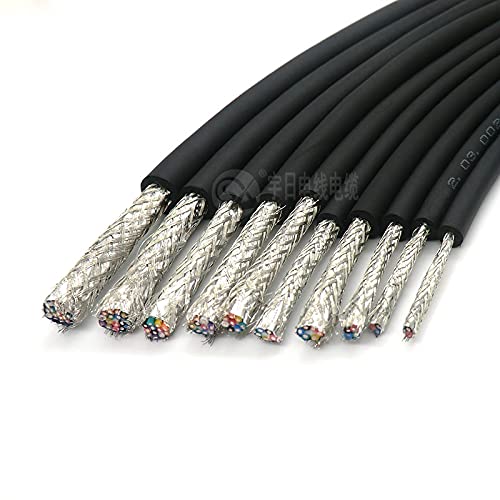Davitu Wires & Cables - 4 Core Flexible Shielded Cable 0.14,0.2