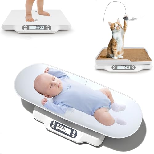 Baby Scales Digital Pet Scales for Weighing - Multipurpose Baby Weighing Scales with 2 Detachable Tray for Babies Pets Cat Dog 30 kg Baby Scales with Hold Function| Capacity up to 30KG/ 66 lbs