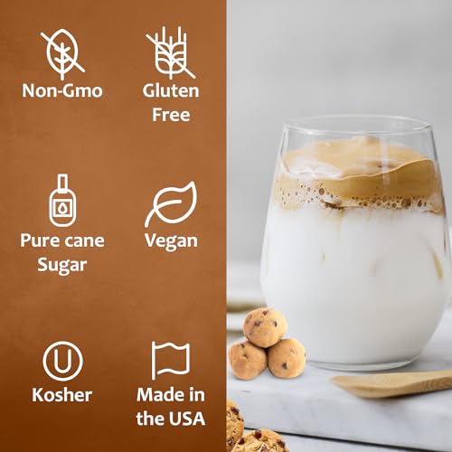 Syruvia Coffee Syrup Variety Pack - Vanilla & Chocolate Chip Cookie Dough- Gluten-Free, Kosher, 25.4 fl oz Bottles - Enhance Your Coffee Experience with Premium Flavoring Syrups