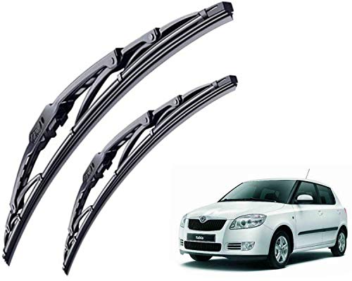 Image of WolkomHome High Performance OE Car Wiper Blade Replacement set of 2 Pc Right 24 inch Left 16 inch for Skoda Fabia