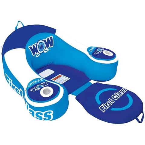 WOW Sports - Inflatable Pool Party Lounge - Single Salon Lounge Chair - Summer Accessory For Kids & Adults Cover
