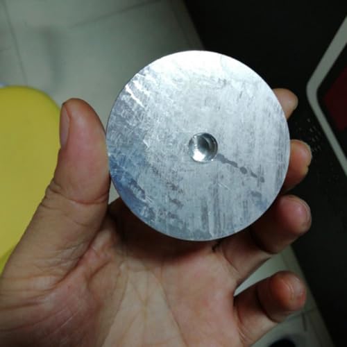 Discos de aluminio redondos macizos y pulidos para montaje de mesas de vidrio de diseño 5
