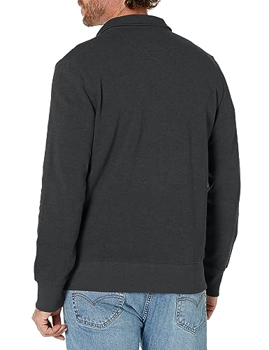 Brooks Brothers Men's Ribbed French Terry Half-Zip Long Sleeve Sweatshirt3