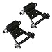 2pcs Black Leaf Spring Shackle Kit (Includes Bolts, Washers, Nuts) Rear Position For 1999-2007 Chevrolet Silverado 1500 2500 3500, 1995-2000 Tahoe, 1999-2007 GMC Sierra 1500 2500 3500, 1995-2000 Yukon