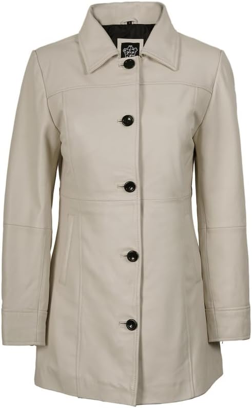 Decrum Leather Coats for Women - Carcoat Style Winter Fashion Womens Long Leather Jackets - Image 3