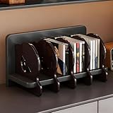 Design antidérapant : les supports incurvés avec un design incliné maintiennent les disques en toute sécurité, empêchant le glissement et les rayures pour un rangement fiable.