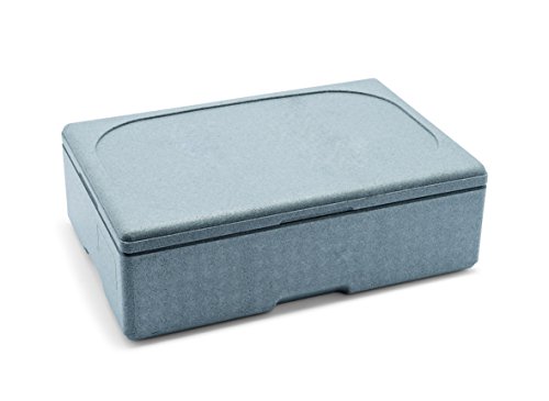 GN Thermotransportbehälter aus EPS Kunststoff - passend für GN Behälter 1/1, durchgefärbtes Styropor, die Innenabmessung ist größer als GN 1/1, Behälter verschiedener Höhen können somit gestapelt werden, XTRA PREISWERT und stapelbar (Für GN 1/1 bis 150 mm)