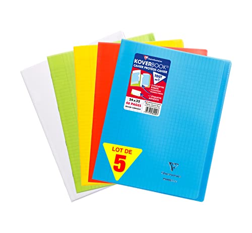  Clairefontaine 984450AMZC Lot de 5 Cahiers Agr...