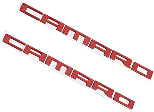 Miniatura 2 de 2 emblemas de repuesto para Chevrolet Camaro, 2 unidades, color rojo