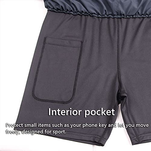 Miniatura 5 de Rane Sports Pantalones Cortos Deportivos 2 En 1 Para Hombre, Ideales Para Gimnasio, Maratón, Entrenamiento Al Aire Libre Negro M