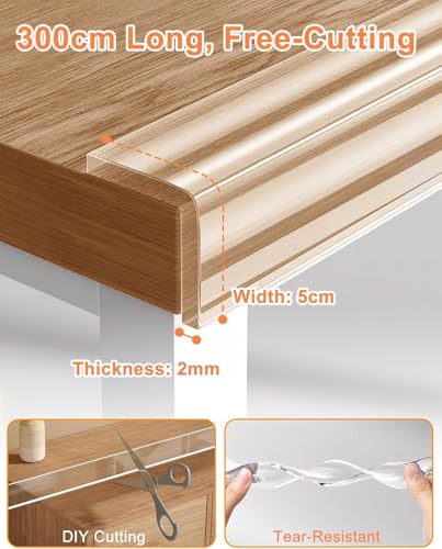 Child Safety Clear Silicone Edge & Corner Protector Strips, 3 Meters - Image 3