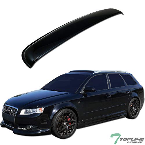 Tlaps 7422454778725 38" / 980Mm Universal Dark Smoke Sunroof Visor Moonroof Wind Deflector Shade Guard #TOP1