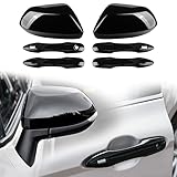 CKE Glossy Black for Toyota Corolla 2020 2021 2022 2023 Accessories Auto Car Rearview Mirror Guard C