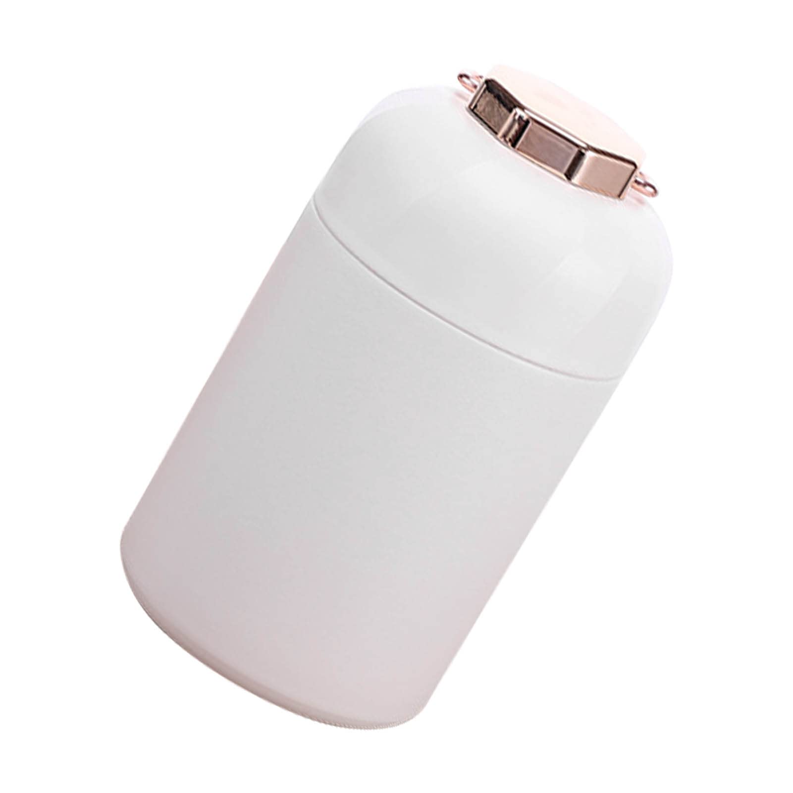 Ejoyous Barattolo per Alimenti Portatile Isolato Scatola per il Pranzo con Isolamento Termico in Acciaio Inossidabile 304 Contenitore per Alimenti Sottovuoto da 600 Ml con Manico Sul Coperchio (WHITE)