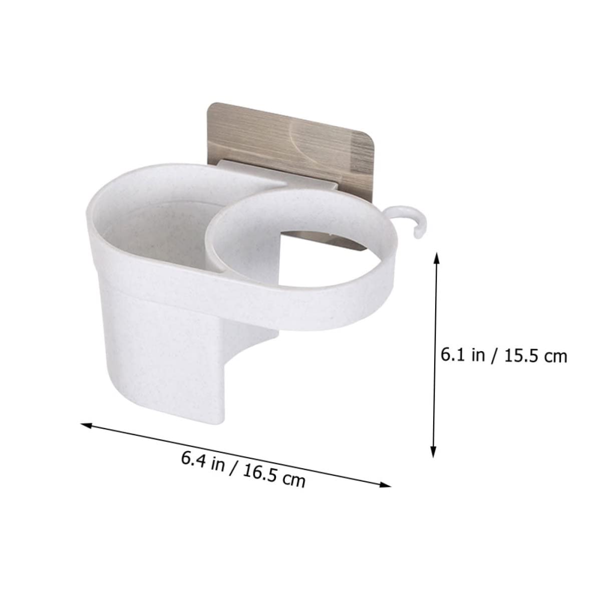 Cabilock 3pezzi Supporto Asciugacapelli Da Parete Porta Phon Adesivo Per Bagno Camera Da Letto Organizzatore Per Asciugacapelli Accessori Installazione Facile Senza Forare Design Moderno