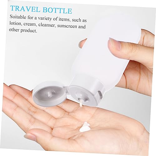 Beaupretty 3 Peças Garrafa De Líquido De Silicone Garrafa Descartável Recipientes De Creme Recipient