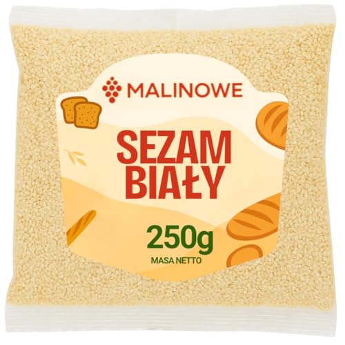 Malinowe SEZAM BIAŁY 250g Ziarno Najlepsze Do Sushi